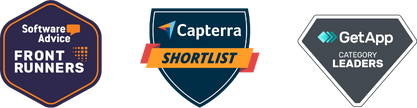 Automotive CRM - FrontRunners, Capterra & GetApp Badge